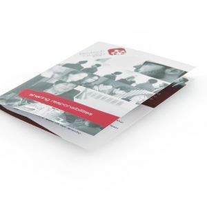 Brochure 2 agrafes à plat