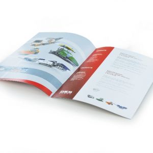 Brochure 2 agrafes à plat